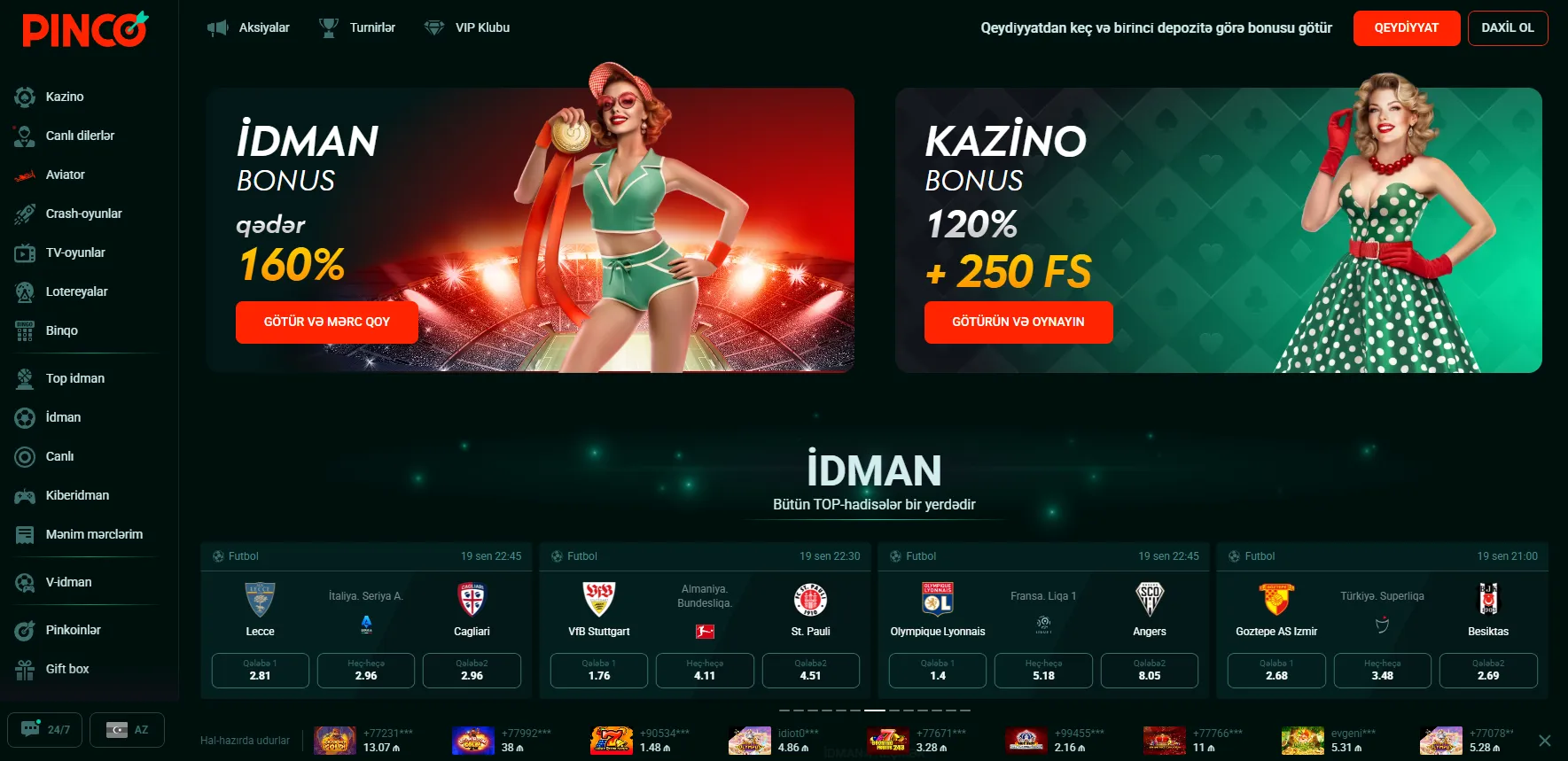 Pinco Giriş: Mobil cihazdan necə daxil olmaq olar Pinco Giriş mobil cihazdan daxil olmaq